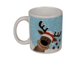 Caneca Térmica de Grés de Natal OUT OF THE BLUE Rena