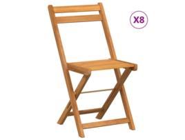 Conjunto 8 Cadeiras de Bistrô Dobráveis Vida Xl Madeira de Acácia Maciça VIDAXL