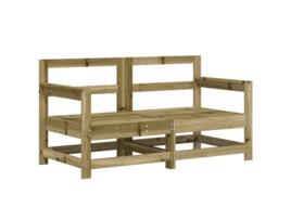 Conjunto 2 Sofás de Canto para Jardim Vida Xl Madeira de Pinho Impregnada VIDAXL