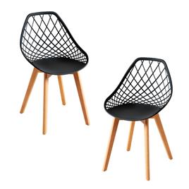 Presentes Miguel - Pack 2 Cadeiras Deli - Preto