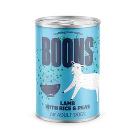 Boons Adult Lamb Rice Peas 400g Dog Snack 6 Units