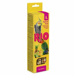 Mealberry Rio Sticks Tropical Fruit Parakeets 2x75g Bird Snacks 8 Units