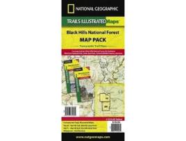 Livro black hills national forest, map pack bundle de national geographic maps (inglês)