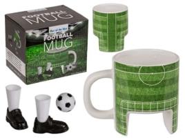 Caneca de Café Fora Do Azul Futebol com Bola e Botas