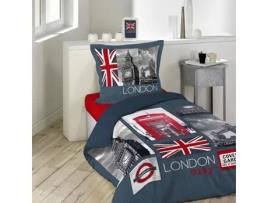 Conjunto de Edredom City London 100% Algodão 140 X 200 Cm DOUCEUR D'INTERIEUR