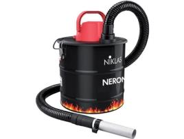 Aspirador de Cinzas 1000W Tanque 18 L Filtro Hepa Incluído Lareiras Fogões Churrasqueiras Pó NIKLAS