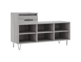Sapateira VIDA XL derivados de madeira cinzento sonoma (102 x 36 x 60 cm)