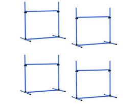 Obstáculos de Salto para Cães Pe Pvc e Abs Cor Azul 99X65X94 Cm PAWHUT