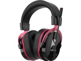 Auscultadores Gaming NPLAY Contact Wireless RGB (Over Ear - Multiplataforma - Preto)