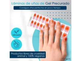 NOOVES Folhas de Unhas de Gel Semi Curadasrosy Miragerosa