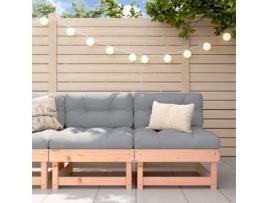 Conjunto 2 Sofás de Centro para Jardim Vida Xl Madeira de Douglas Maciça VIDAXL