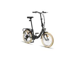 Bicicleta Dobrável PACTO Eight Preto 6 Marchas Shimano Freios de Aro