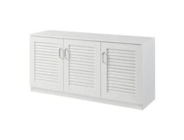 Sapateira Løten 6 compartimentos para 12 pares MDF 62 x 125 x 36 cm - Branco [EN.CASA]
