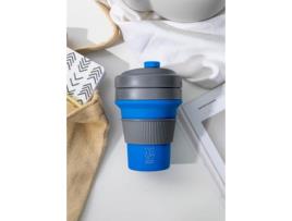 Caneca de Viagem Dobrável de Silicone COLOURWORKS 350Ml.