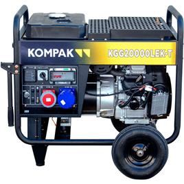 Kompak Full Power Kgg20000lek-t 20.6kva Petrol Electric Generator Prateado