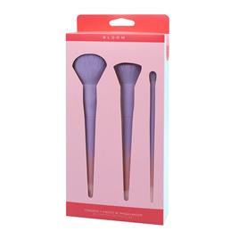 Conjunto de 3 Pincéis de Maquilhagem Bloom Beauty