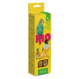 Mealberry Rio Sticks Tropical Fruit Budgerigars & Exotic Birds 2x40g Bird Snacks 8 Units
