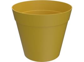 Vaso Plástico Garden Star Mostarda D25cm