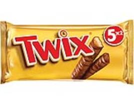 Chocolate Twix Snack 5 Pack 50g