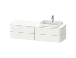 Armário DURAVIT Happy D.2 Plus para console de parede 1600x550 mm 4 gavetas para pia de móveis Posição à direita