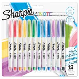 Sharpie Canetas De Feltro Creatie S-note 12 Unidades One Size Multicolor