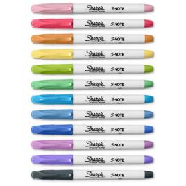 Sharpie Canetas De Feltro Creatie S-note 12 Unidades One Size Multicolor