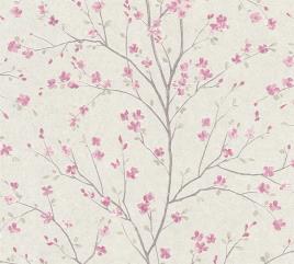 Papel de parede FLOR ROSA JAPÃO