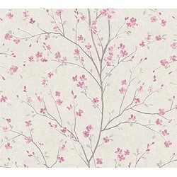 Papel de parede FLOR ROSA JAPÃO