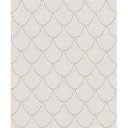 Papel de parede DAMASCO MÉDIO CIRCULAR BEGE GLITTER