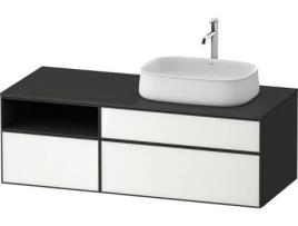 Unidade de Lavatório 1300X550Mm 2 Extensões 1 Gaveta Compartimento Aberto 1 Recortado Direito Ze48290