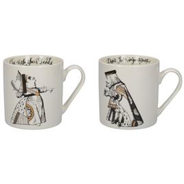 V And A Alice In Wonderland His & Her 350ml Mug 2 Units