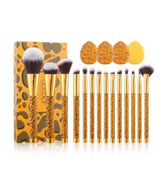 Docolor - Conjunto de pincéis Leopard (15 peças)