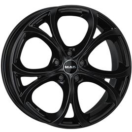 Jante de alumínio mak lario 9x18 5x110 et44.5 preto brilhante