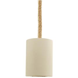 Energeeks Metal Matt White Smooth Cable Rope Beige Nordic Ceiling Light Dourado