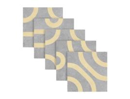 Azulejo Revestimento Cerâmico Decorativo Mate CERAGNI Vita Desenho F 15X15 Caixa com 44 Unidades 1 M2