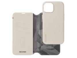 Capa Fólio para iPhone 15 Plus DECODED Pele Bege
