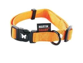 Coleira de Nylon da Coleção United da MARTIN SELLIER Nylon Un MARTIN SELLIER Laranja 45 a 65 x L. 2,5