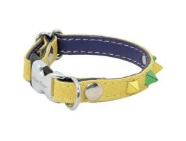 Coleira para Cães Pequenos ALTER EGO da Martin Sellier Coleção Glam & Color ALTER EGO Amarelo 20 a 28 x L. 1