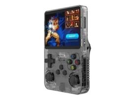 Consola Retro de Jogos Portátil KLACK R36S Linux Ecrã Ips de 3,5 Polegadas Leitor de Vídeo Portátil de 128 Gb 30000 Jogos