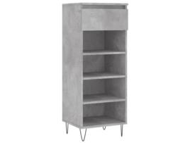 Sapateira VIDA XL derivados de madeira cinzento cimento (40x36x105 cm)