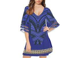 Vestido CABLECC Fyy Havaianocom Meia Poliéster Multicor (M)