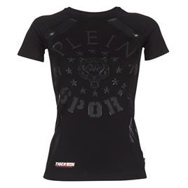 Philipp Plein Sport  T-Shirt mangas curtas FORMA LINEA  Preto Disponível em tamanho para senhora. EU S,EU M,EU L.Mulher > Roupas > Camiseta