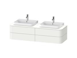 Armário DURAVIT Happy D.2 Plus para console de parede 1600x550 mm 4 gavetas para 2 pias de móveis