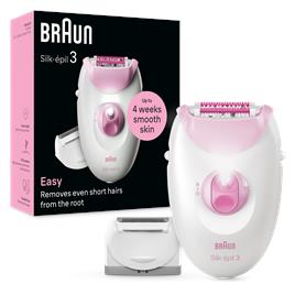 Depiladora BRAUN Silk Epil S3 SE3-031 Essential 1Un (Arranque - Multi-zonas - Corrente)