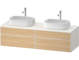 Unidade de Vaidade Da Consola DURAVIT Zencha 1600X550Mm 2 Extensões 2 Gavetas 2 Recortes Ze4825