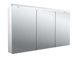 EMCO Flat 2 Armário de Espelhos Clássicos com Luz de Cima 3 Portas 1400X711X113Mm 979706506,
