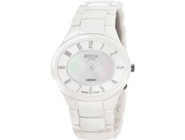 BOCCIA Branco Cerâmica Uhr Titanium 3216-01 Relógio para Mulher