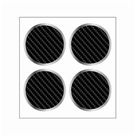 4 adesivos de jantes cadox estilo carbono