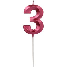 Vela Glamour Nº 3 Rosa