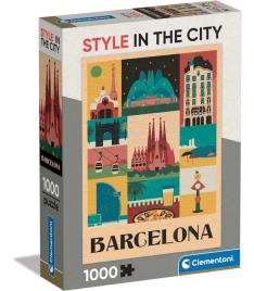 Clementoni - Puzzle Estilo na Cidade 1000 peças: Barcelona